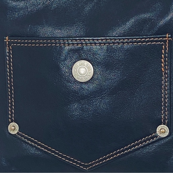Leather Co & Liz Claiborne Crossbody Mini Purse Handbag Leather Black Soft - Picture 10 of 12